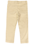 Stretch Twill Chino with Elastic Waist Sand