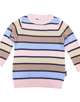 Long Striped Sweater Blue