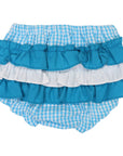 Seersucker Frill Pant Aqua