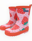 Strawberries & Sprinkles Gumboot Pink