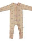 Narwhal Zip Onesie Pink