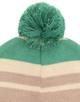 Striped Beanie Green