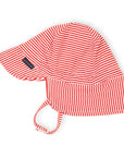 Cotton Legionnaires Sun Hat Red Stripe