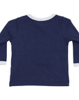 Long Sleeve Top with Truck Navy
