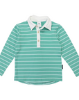 Striped Rugby Top Green