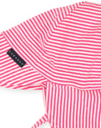 Cotton Legionnaires Sun Hat Hot Pink Stripe