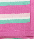 Stripe Knit Blanket Green