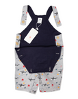 Under the Sea Cotton Overall Grey