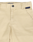 Stretch Twill Chino with Elastic Waist Sand