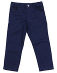 Stretch Twill Chino with Adjustable Waist Navy
