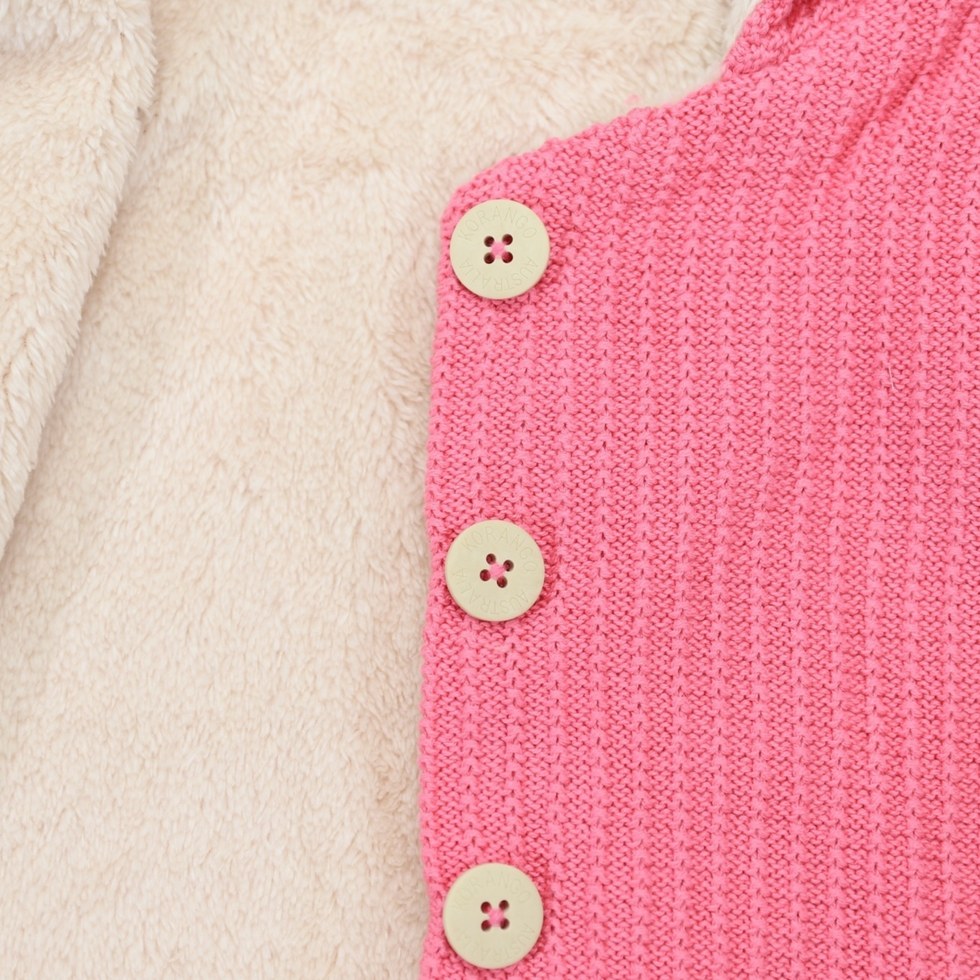 Lined Knit Jacket Tea Rose