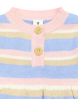 A-line Knit Dress Blue
