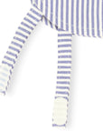 Cotton Legionnaires Sun Hat Purple Stripe
