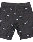 Kombi Van Embroidered Shorts Charcoal