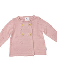 Polkadot Knit Jacket Pink