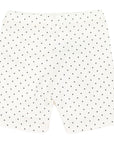 Stretch Cotton Spot Bike Short White