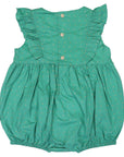 Gold Spot Frill Sunsuit Green