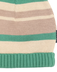 Striped Beanie Green