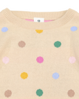 Polkadot Sweater Beige