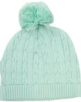 Fine Cable Knit Beanie Mint