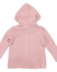 Hooded Knit Jacket Pink
