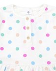Polkadot Cotton Dress Cream