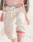 Unicorns & Rainbows Print Cotton Pant Cream