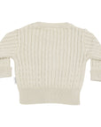 Cable Knit Cardigan Beige