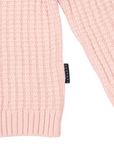 Textured Knit Sweater Pink