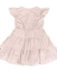 Tiered Cotton Lawn Dress Dusty Pink