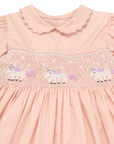 Smocked Dress Dusty Pink