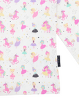 Dancing Unicorn Frill Print Tee Cream