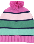 Green Striped Beanie