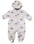 Bear Colour Change Sherpa Lined Zip Rain Suit Tapioca