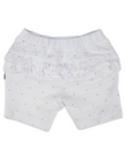 Swan Cotton Frill Short White