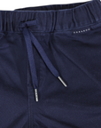 Stretch Twill Short with Drawstring Navy