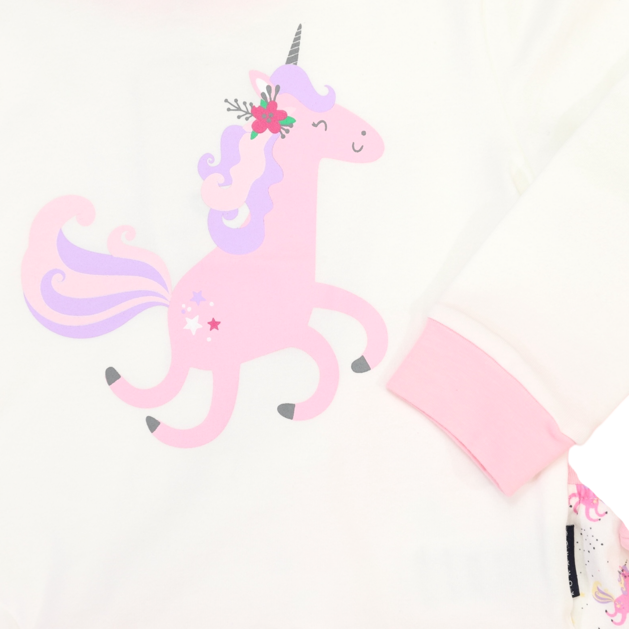 Dancing Unicorn Pyjamas  Cream