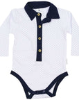 Collared Bodysuit White