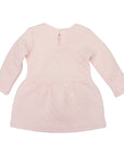 Quilted Dress with Bunny Applique Pink