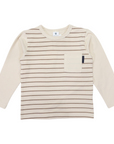 Pocket Tee Chestnut Stripe