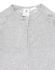 Cotton Modal Double Zip Romper Grey Marle