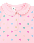 Collared Frill Top Pink