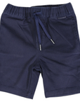Stretch Twill Short with Drawstring Navy