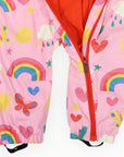 Spring Rainbow Rainsuit Pink