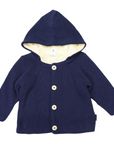Lined Knit Jacket Navy