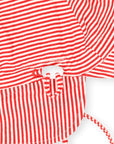 Cotton Legionnaires Sun Hat Red Stripe