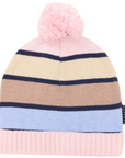 Striped Beanie Blue