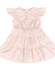 Tiered Cotton Lawn Dress Dusty Pink