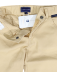 Stretch Twill Chino with Elastic Waist Sand