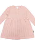 Textured Knit Dress Dusty Pink